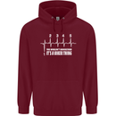 Its a Biker Thing Motorcycle Motorbike Childrens Kids Hoodie Maroon