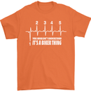 Its a Biker Thing Motorcycle Motorbike Mens T-Shirt Cotton Gildan Orange