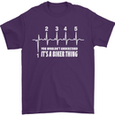 Its a Biker Thing Motorcycle Motorbike Mens T-Shirt Cotton Gildan Purple