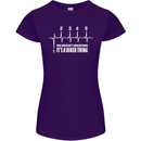 Its a Biker Thing Motorcycle Motorbike Womens Petite Cut T-Shirt Purple
