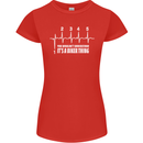 Its a Biker Thing Motorcycle Motorbike Womens Petite Cut T-Shirt Red