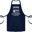 Its a Lorry Driver Thing Funny Truck Trucker Cotton Apron 100% Organic Navy Blue