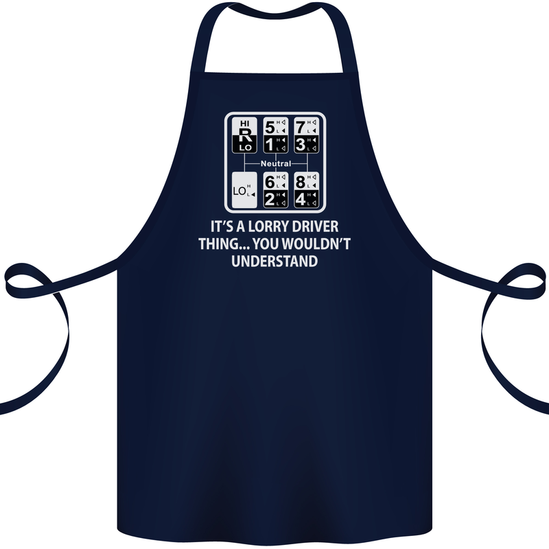 Its a Lorry Driver Thing Funny Truck Trucker Cotton Apron 100% Organic Navy Blue