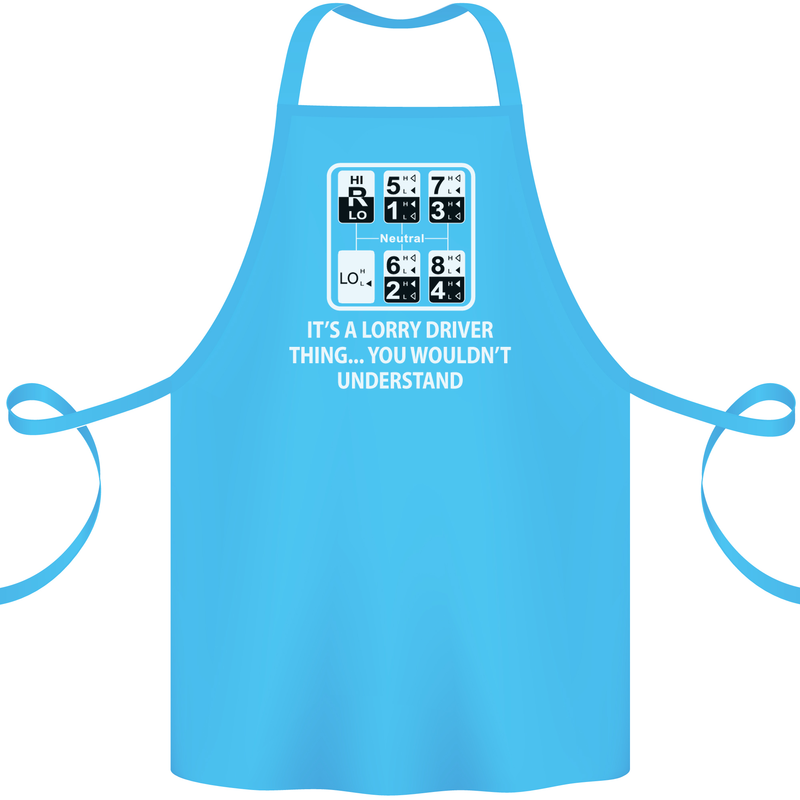 Its a Lorry Driver Thing Funny Truck Trucker Cotton Apron 100% Organic Turquoise