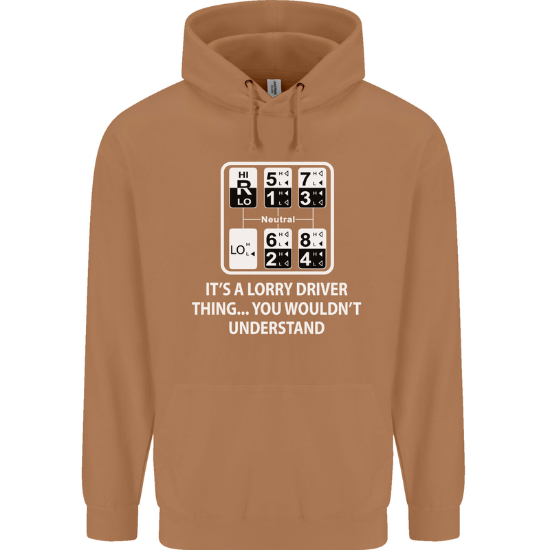 Its a Lorry Driver Thing Funny Truck Trucker Mens 80% Cotton Hoodie Caramel Latte