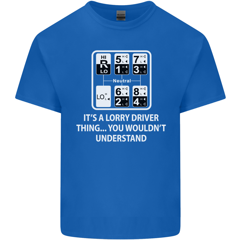 Its a Lorry Driver Thing Funny Truck Trucker Mens Cotton T-Shirt Tee Top Royal Blue