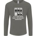 Its a Lorry Driver Thing Funny Truck Trucker Mens Long Sleeve T-Shirt Charcoal