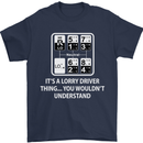 Its a Lorry Driver Thing Funny Truck Trucker Mens T-Shirt Cotton Gildan Navy Blue
