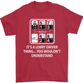 Its a Lorry Driver Thing Funny Truck Trucker Mens T-Shirt Cotton Gildan Red