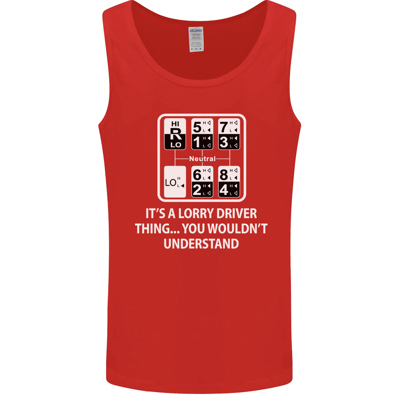 Its a Lorry Driver Thing Funny Truck Trucker Mens Vest Tank Top Red