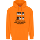 Its a Lorry Driver Thing Funny Trucker Truck Childrens Kids Hoodie Orange