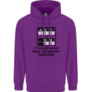 Its a Lorry Driver Thing Funny Trucker Truck Childrens Kids Hoodie Purple