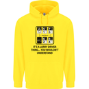 Its a Lorry Driver Thing Funny Trucker Truck Childrens Kids Hoodie Yellow