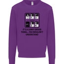 Its a Lorry Driver Thing Funny Trucker Truck Kids Sweatshirt Jumper Purple