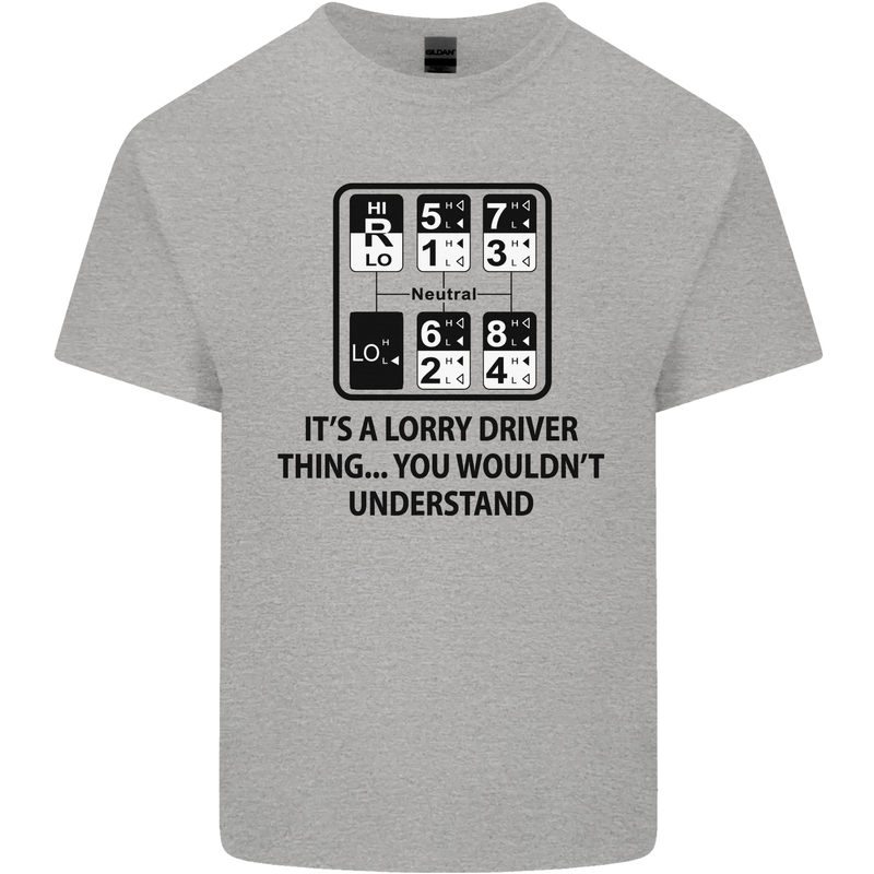Its a Lorry Driver Thing Funny Trucker Truck Kids T-Shirt Childrens Sports Grey