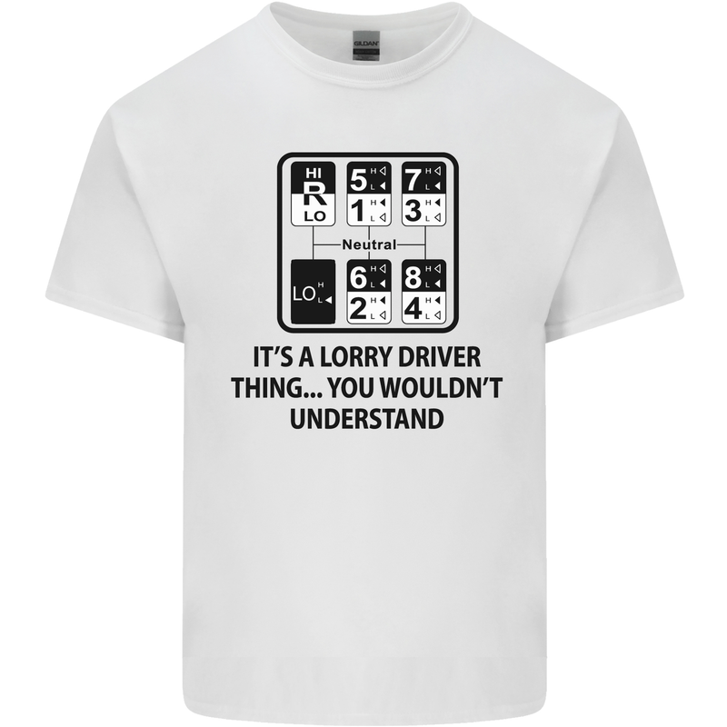 Its a Lorry Driver Thing Funny Trucker Truck Kids T-Shirt Childrens White