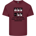 Its a Lorry Driver Thing Funny Trucker Truck Mens Cotton T-Shirt Tee Top Maroon