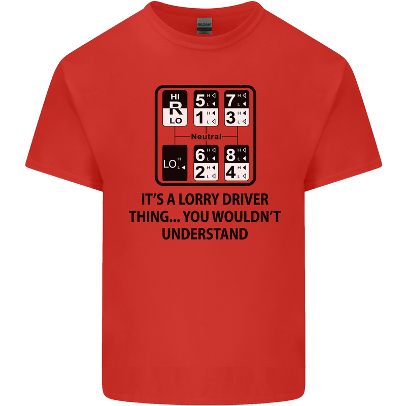 Its a Lorry Driver Thing Funny Trucker Truck Mens Cotton T-Shirt Tee Top Red
