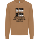 Its a Lorry Driver Thing Funny Trucker Truck Mens Sweatshirt Jumper Caramel Latte