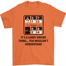 Its a Lorry Driver Thing Funny Trucker Truck Mens T-Shirt Cotton Gildan Orange