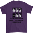 Its a Lorry Driver Thing Funny Trucker Truck Mens T-Shirt Cotton Gildan Purple