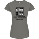 Its a Lorry Driver Thing Funny Trucker Truck Womens Petite Cut T-Shirt Charcoal