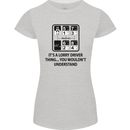 Its a Lorry Driver Thing Funny Trucker Truck Womens Petite Cut T-Shirt Sports Grey