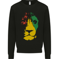Jamaica Lion Reggae Music Jamaican Mens Sweatshirt Jumper Black