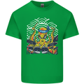 Japanese Octopus Drummer Drumming Drums Mens Cotton T-Shirt Tee Top Irish Green