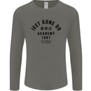 Jeet Kune Do Academy MMA Martial Arts Mens Long Sleeve T-Shirt Charcoal