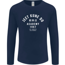 Jeet Kune Do Academy MMA Martial Arts Mens Long Sleeve T-Shirt Navy Blue