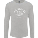 Jeet Kune Do Academy MMA Martial Arts Mens Long Sleeve T-Shirt Sports Grey