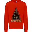Jingle Your Star Sign Funny Christmas Xmas Mens Sweatshirt Jumper Bright Red