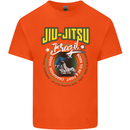 Jiu Jitsu Brazilian MMA Mixed Martial Arts Kids T-Shirt Childrens Orange
