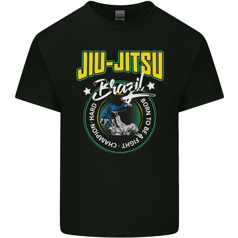 Jiu Jitsu Brazilian MMA Mixed Martial Arts Mens Cotton T-Shirt Tee Top Black