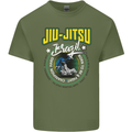 Jiu Jitsu Brazilian MMA Mixed Martial Arts Mens Cotton T-Shirt Tee Top Military Green