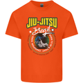Jiu Jitsu Brazilian MMA Mixed Martial Arts Mens Cotton T-Shirt Tee Top Orange