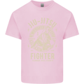 Jiu Jitsu Fighter Mixed Martial Arts MMA Kids T-Shirt Childrens Light Pink