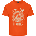 Jiu Jitsu Fighter Mixed Martial Arts MMA Mens Cotton T-Shirt Tee Top Orange