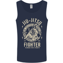 Jiu Jitsu Fighter Mixed Martial Arts MMA Mens Vest Tank Top Navy Blue
