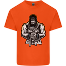 Jiu Jitsu Gorilla MMA Martial Arts Karate Kids T-Shirt Childrens Orange