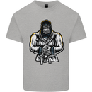 Jiu Jitsu Gorilla MMA Martial Arts Karate Kids T-Shirt Childrens Sports Grey