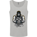 Jiu Jitsu Gorilla MMA Martial Arts Karate Mens Vest Tank Top Sports Grey