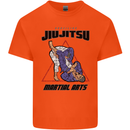 Jiu jitsu Word Cloud MMA Mixed Martial Arts Kids T-Shirt Childrens Orange
