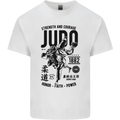 Judo Strength and Courage Martial Arts MMA Kids T-Shirt Childrens White