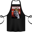 Juicy Rap Music Hip Hop Rapper Cotton Apron 100% Organic Black