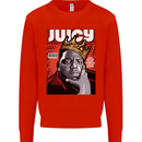 Juicy Rap Music Hip Hop Rapper Kids Sweatshirt Jumper Bright Red