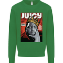 Juicy Rap Music Hip Hop Rapper Kids Sweatshirt Jumper Irish Green