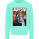 Juicy Rap Music Hip Hop Rapper Kids Sweatshirt Jumper Peppermint
