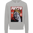Juicy Rap Music Hip Hop Rapper Kids Sweatshirt Jumper Sports Grey